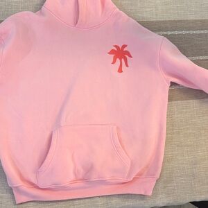 Pink Palm Graphic Hoodie - Women